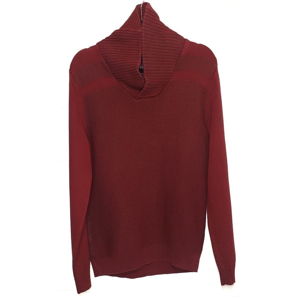 Ribbed Sweater Red Outdoors 100% Cotton Men's  Size Large American Rag